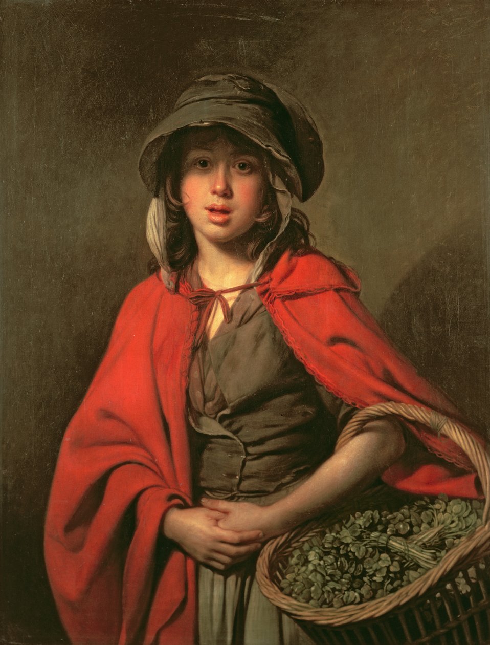 Dívka z řeřichy od Johan Joseph Zoffany