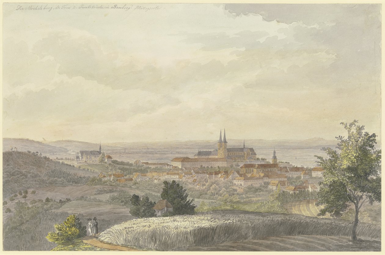 Pohled na Bamberg z jihu od Johann Adam Klein