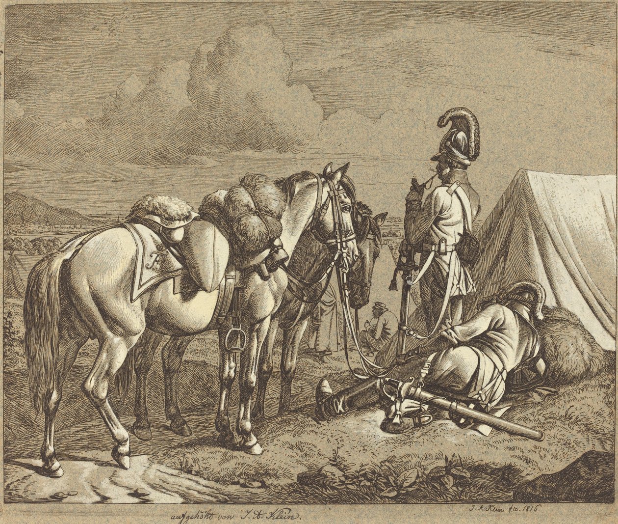 Rakouští dragouni od Johann Adam Klein