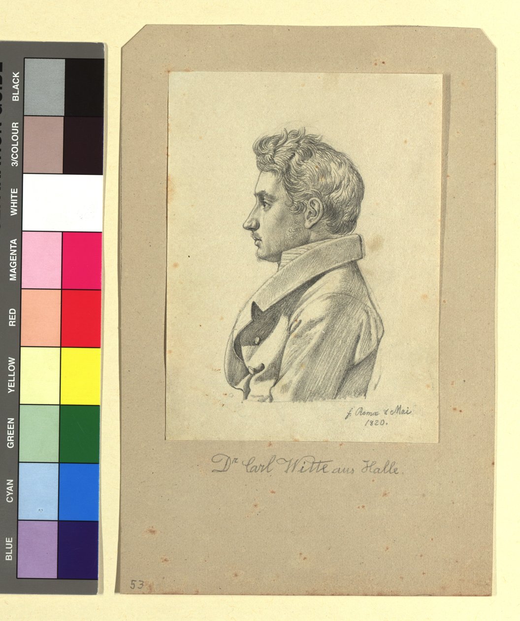 Carl Witte (Dr. jur. et phil., 1800-1883), básník od Johann Adam Klein