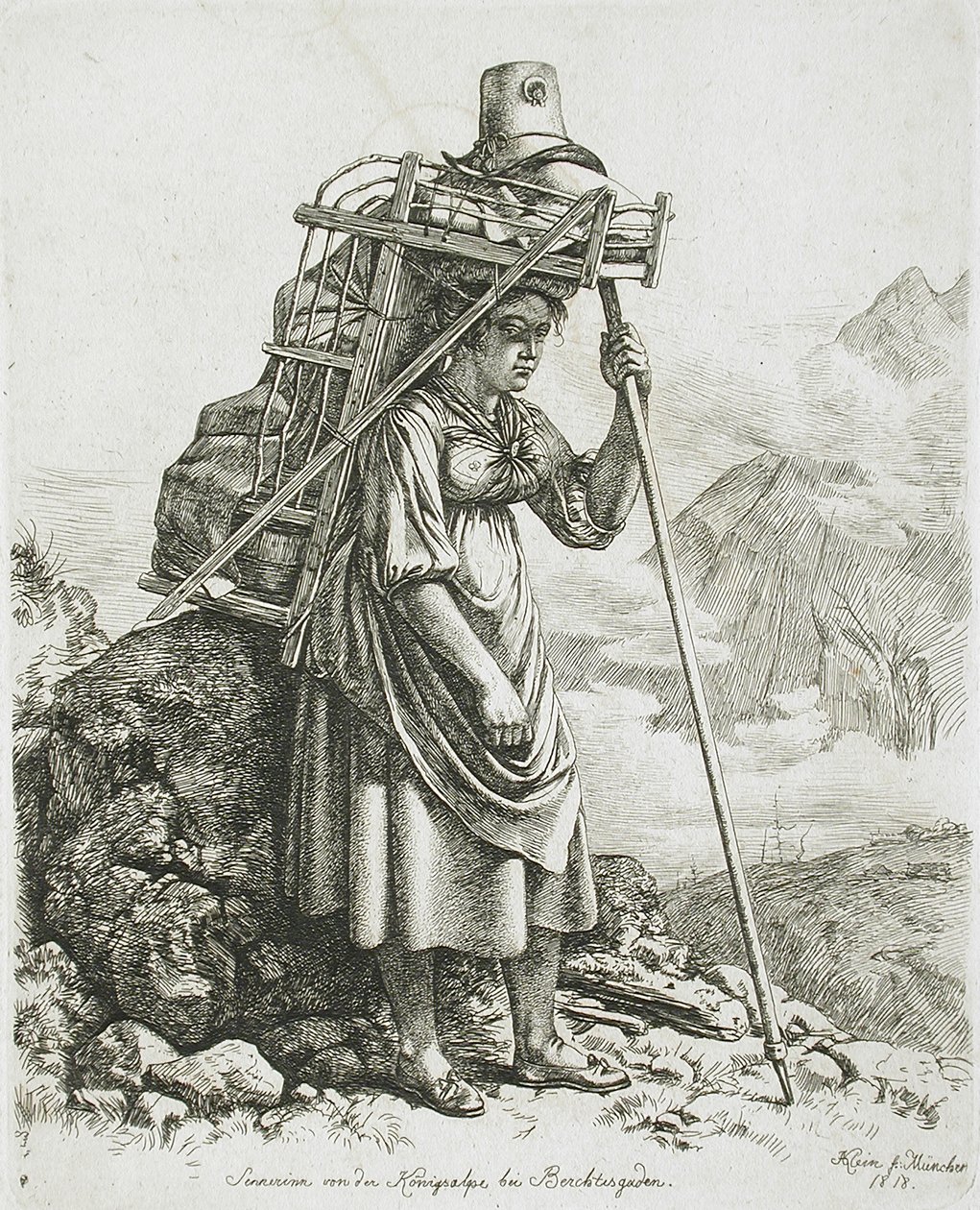 Dojná z Berchtesgadenu od Johann Adam Klein