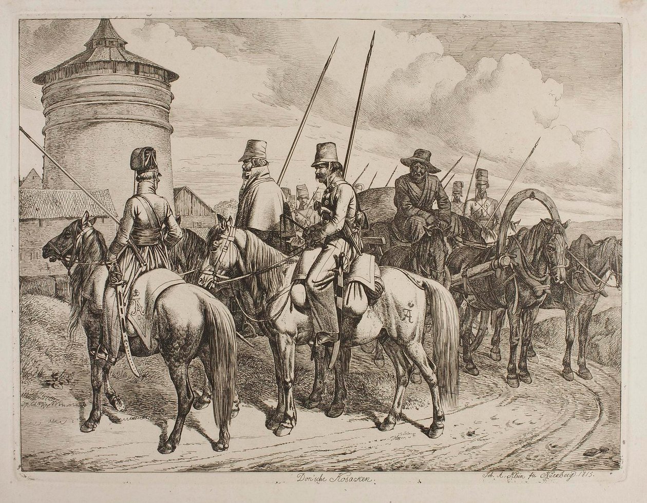 Donští kozáci od Johann Adam Klein