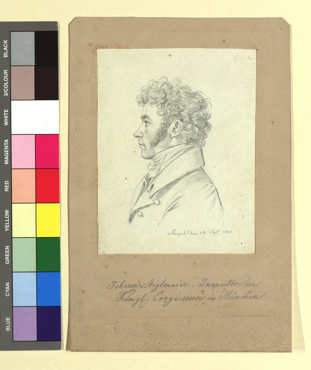 Johann Baptist Stiglmaier (1791-1844), slévač bronzu, sochař, inspektor Královské slévárny v Mnichově od Johann Adam Klein