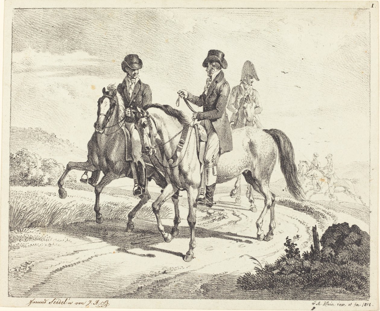 Výlet na koni od Johann Adam Klein