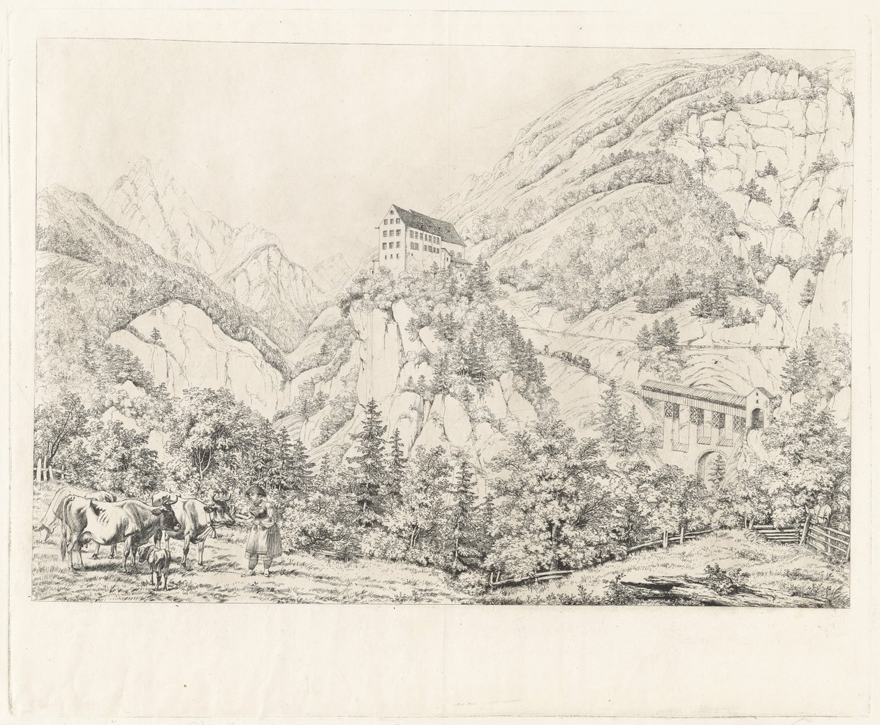 Georgenberg v Tyrolsku od Johann Adam Klein