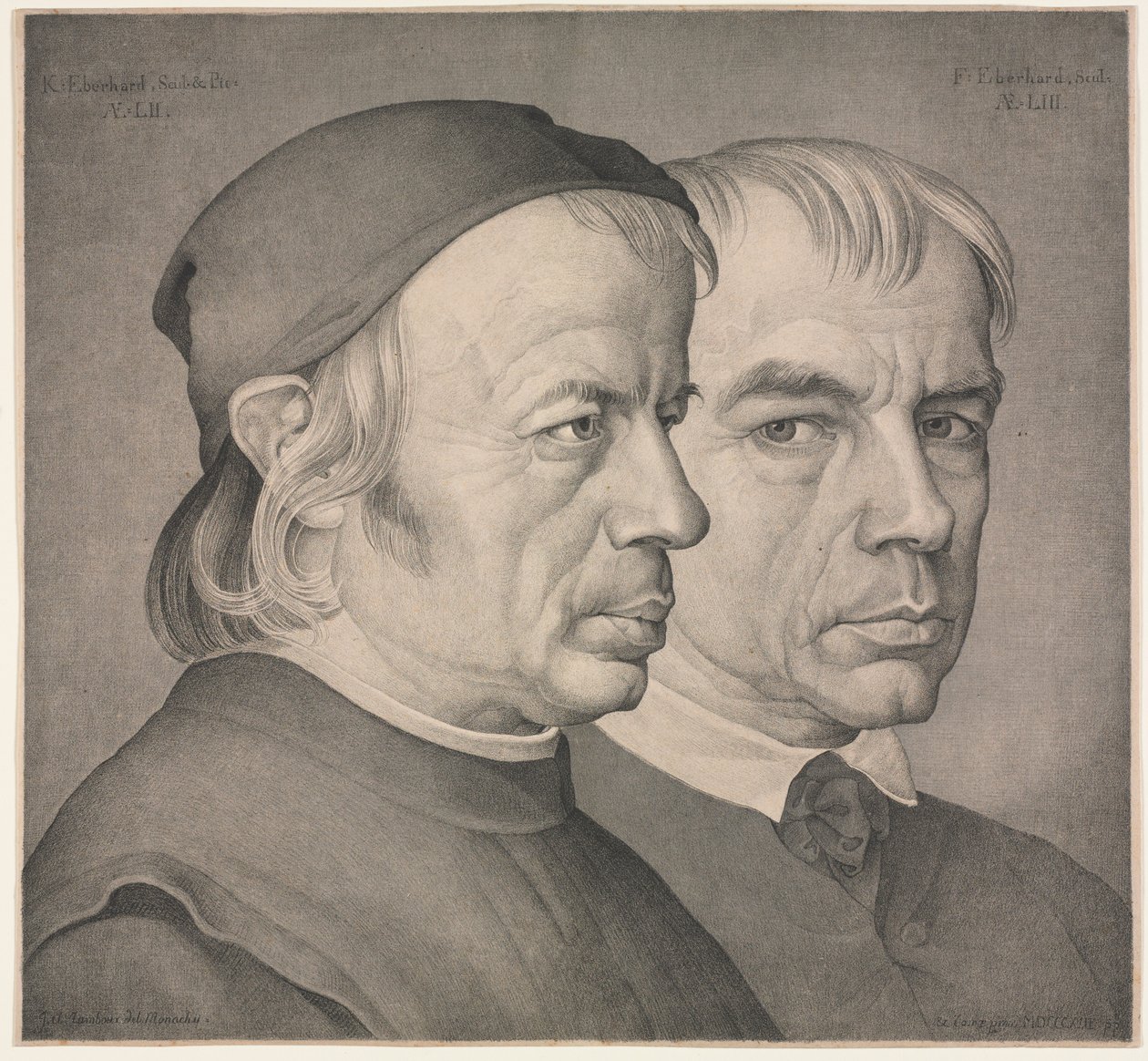 Bratři Eberhardové od Johann Anton Ramboux