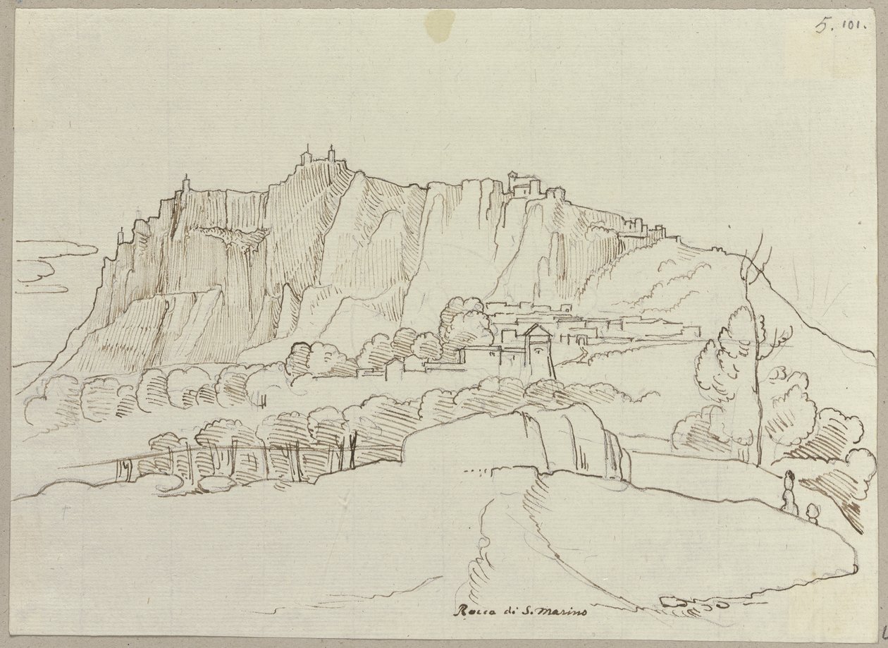 Republika San Marino od Johann Anton Ramboux