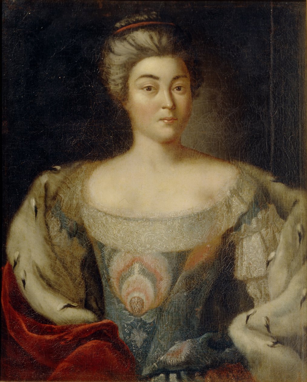 Portrét princezny Alexandry Kurakiny, rozené Paniny 1711-1786 od Johann Balthasar Frankart