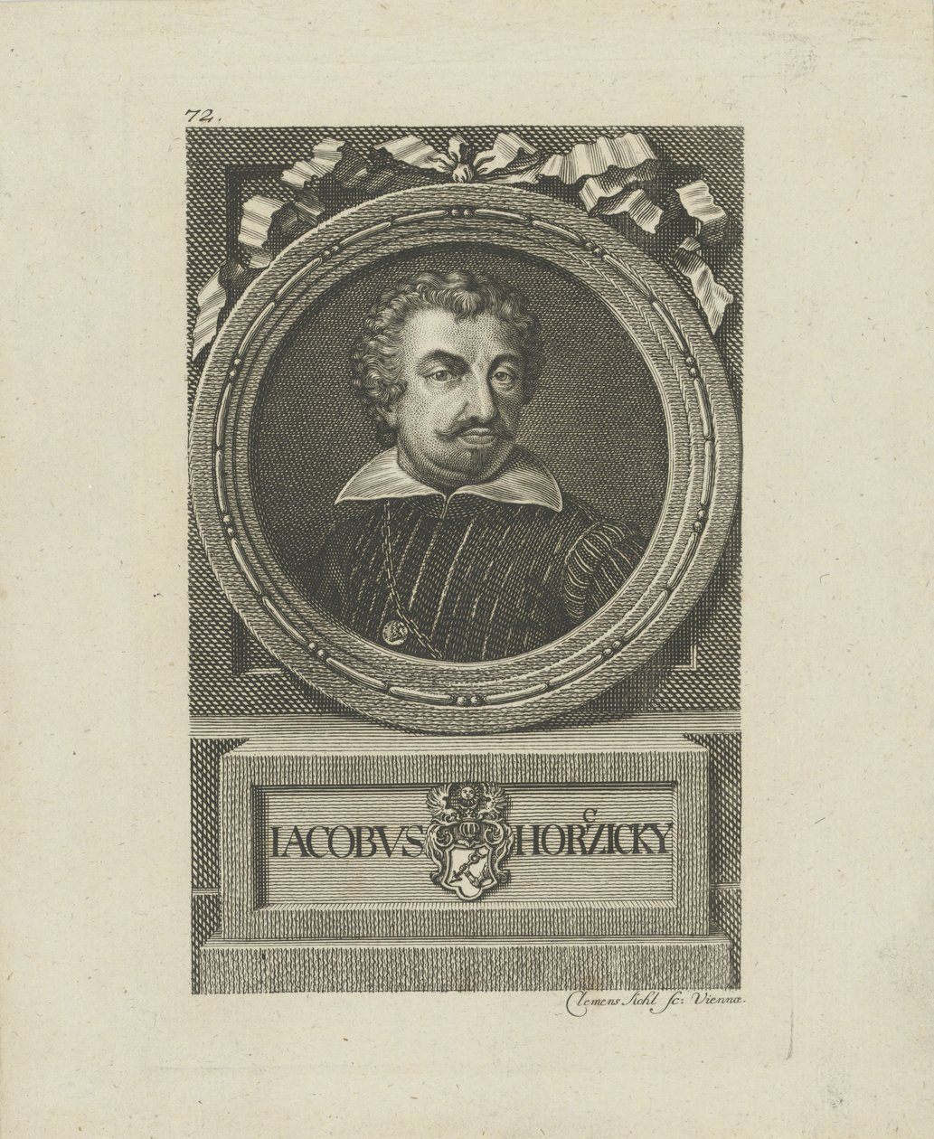 Portrait of Jakub Horcicky z Tepence 1575-1622 . od Johann Balzer