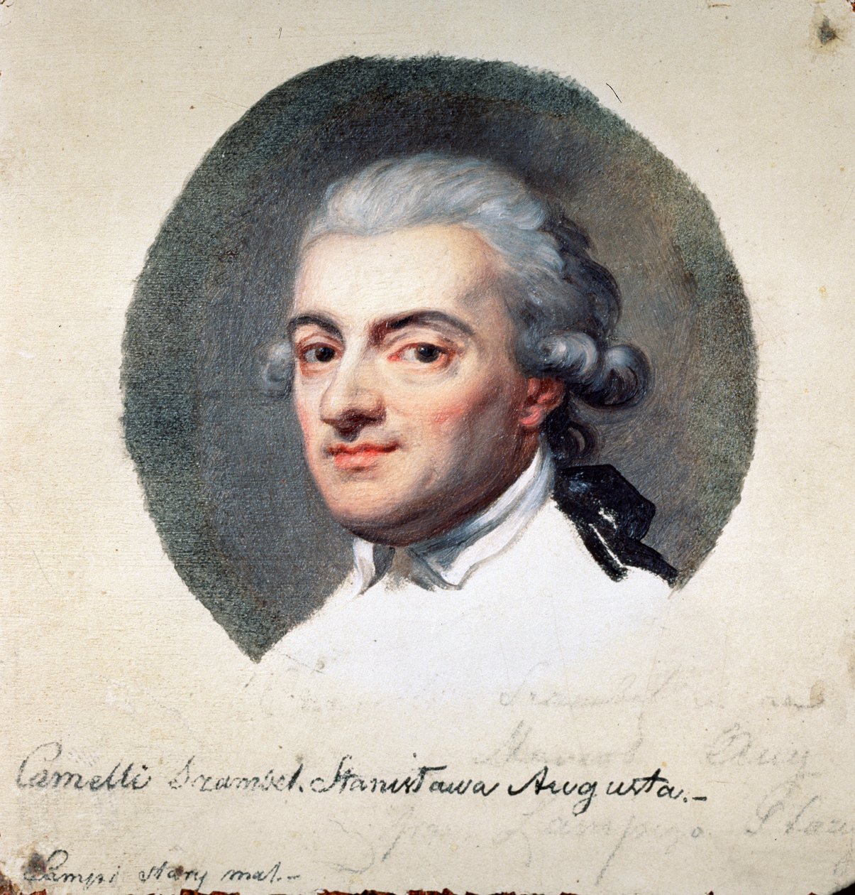 Portrét Stanislawa II. Augusta Poniatowského z Polska (1732-1798), posledního krále Republiky dvou národů a velkovévody Litvy (Portrét Stanislawa II. Augusta Poniatowského, krále a velkovévody Polského litevského společenství). Práce z od Johann Baptist I Lampi
