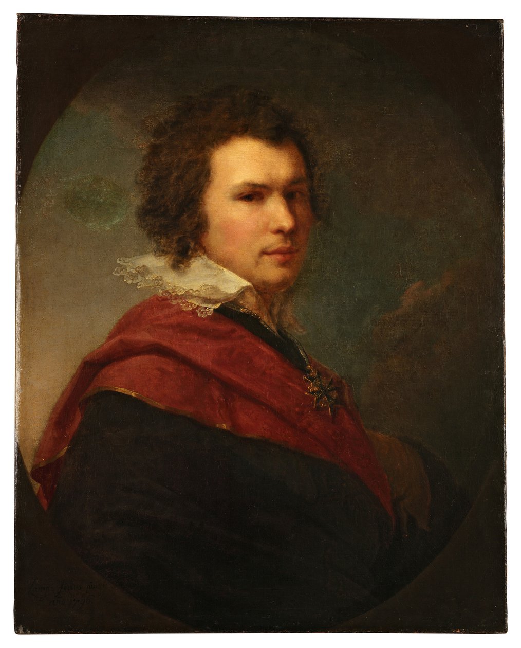 Portrét básníka Apolla Alexandroviče Maykova 1761-1838, od Johann Baptist Lampi the Younger