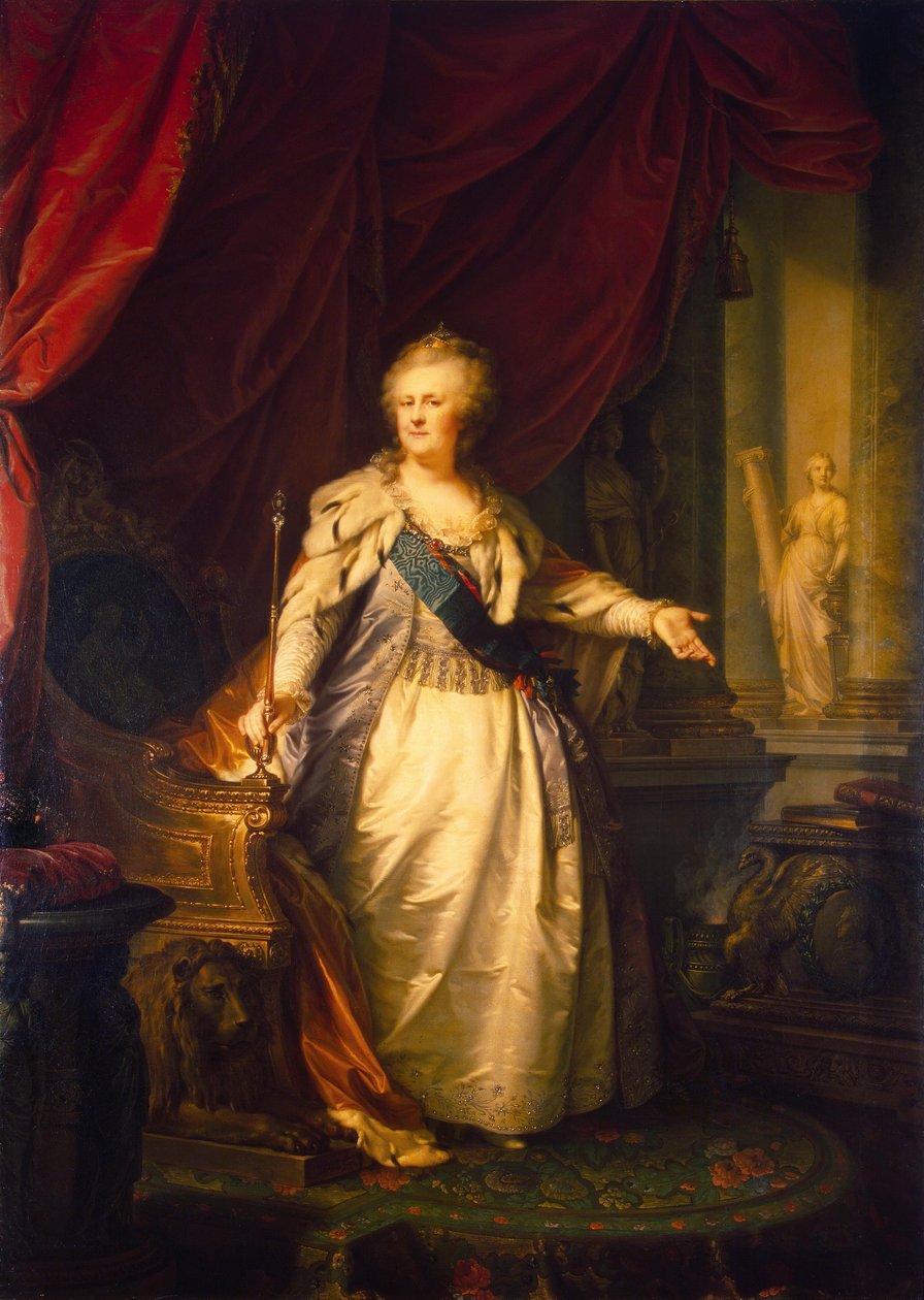 Portrét císařovny Kateřiny II. od Johann Baptist von Lampi the Elder