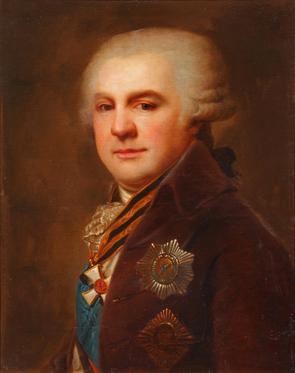Portrét hraběte Alexandra Nikolajeviče Samojlova 1744-1814, po roce 1796 od Johann Baptist von Lampi the Elder