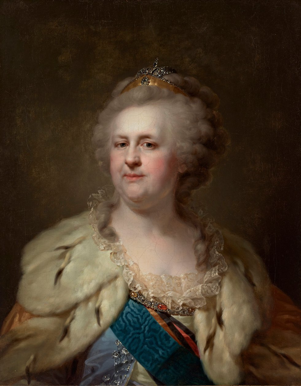 Portrét císařovny Kateřiny II 1729-1796, 90. léta 18. století. od Johann Baptist von Lampi the Elder