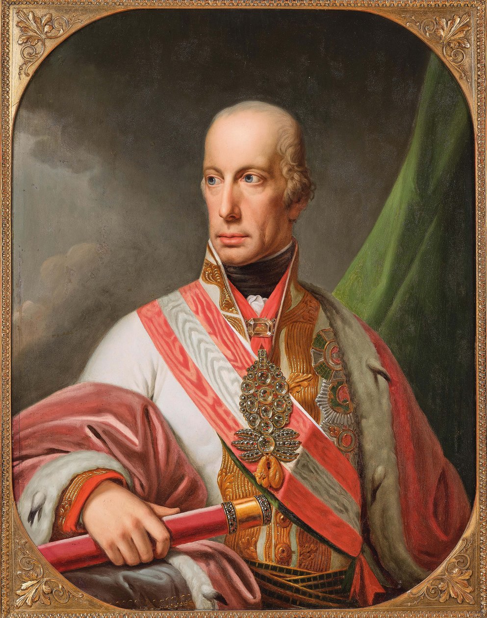 Portrét císaře Svaté říše římské Františka II 1768-1835. od Johann Baptist von Lampi the Elder