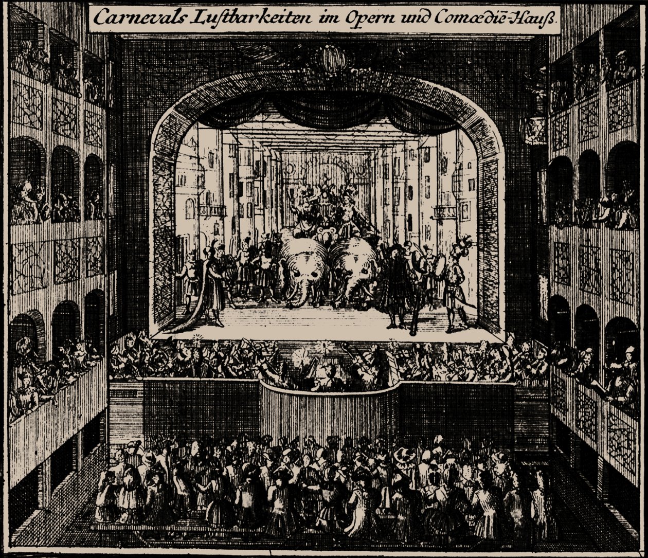Markraběcí divadlo v Erlangenu, 1721 od Johann Baptista Homann