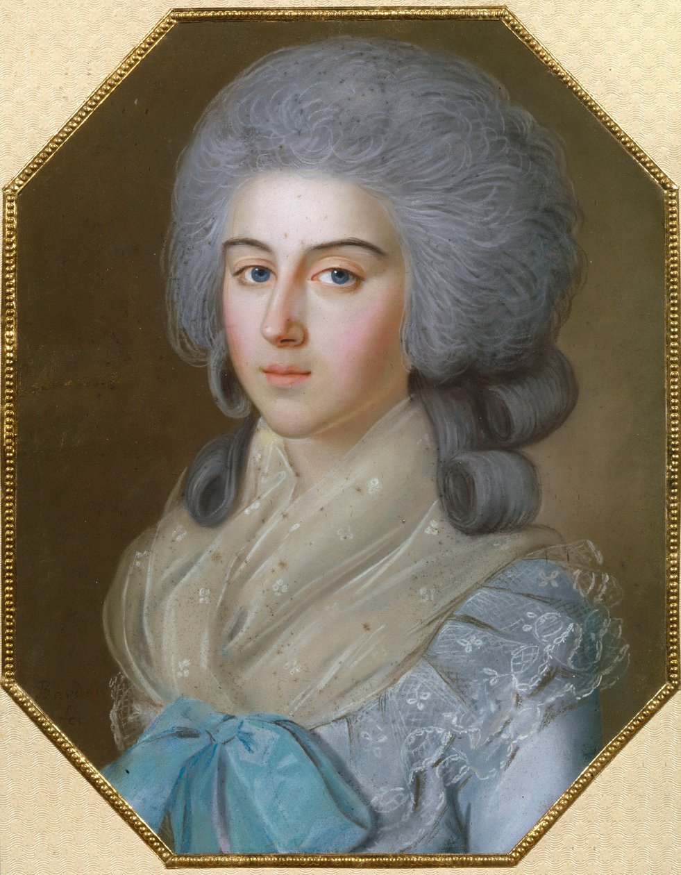 Portrét hraběnky Anny Alexandrovny Golitsyny (1739-1816), baronky Stroganové, manželky Michaila Michajloviče Golitsyna (1731-1806) - kresba Johanna Bardoua (1745-1788) od Johann Bardou