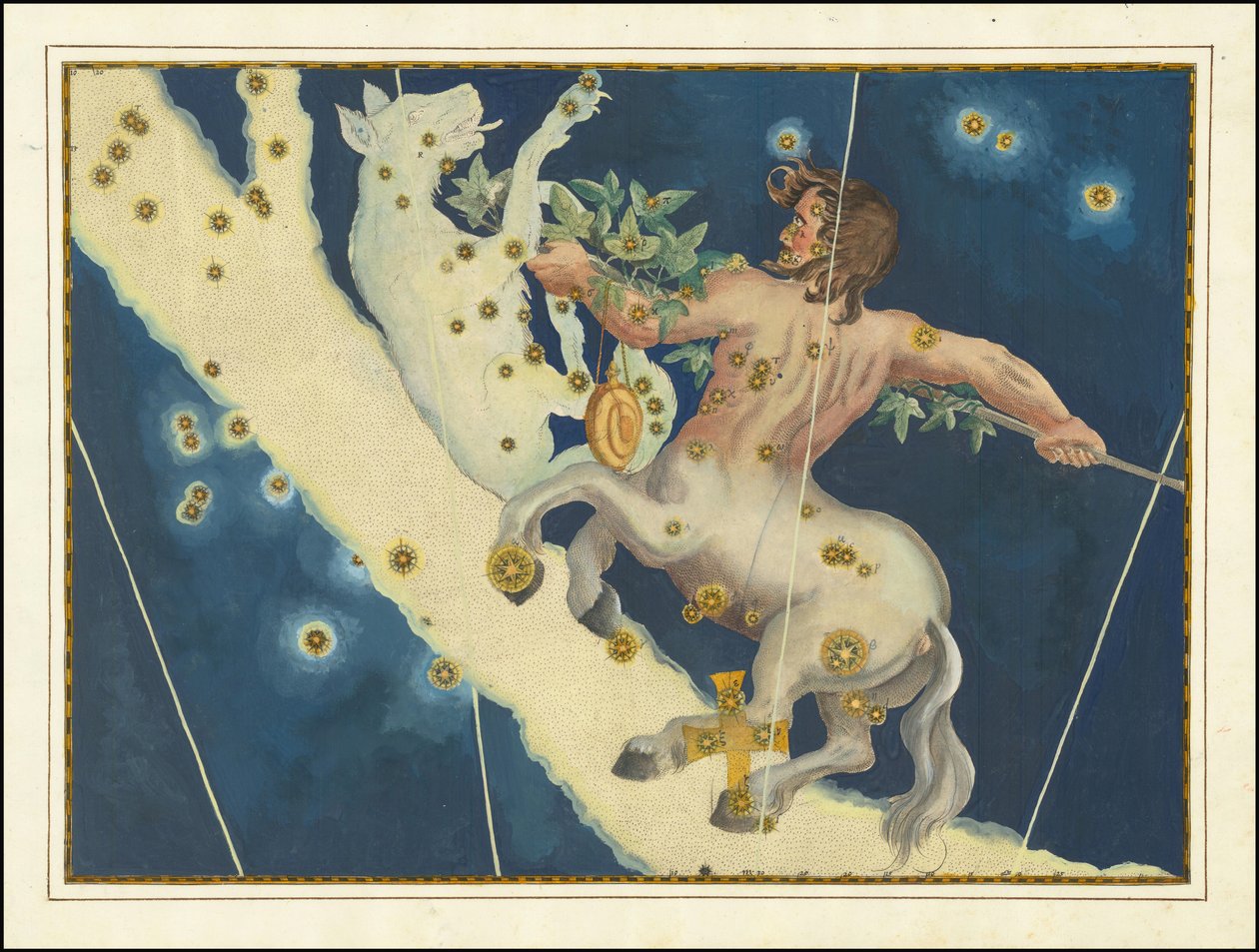 Lupus a Centaurus - Johann Bayer od Johann Bayer