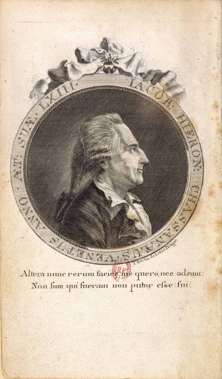 Portrét Giacoma Girolama Casanovy 1725-1798 od Johann Berka