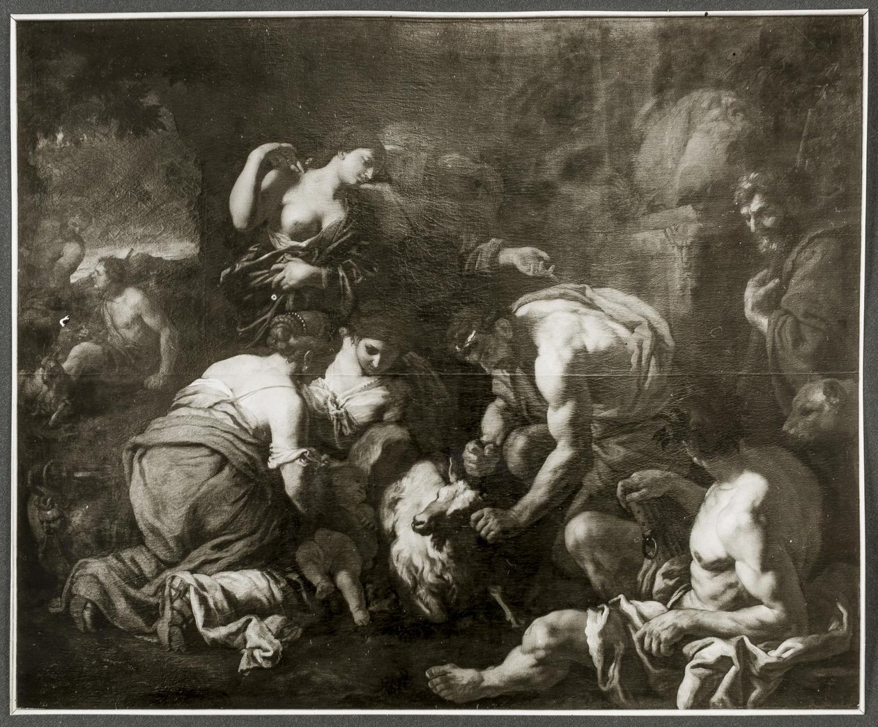 Jupiter kojí z kozy Amalthea od Johann Carl Loth
