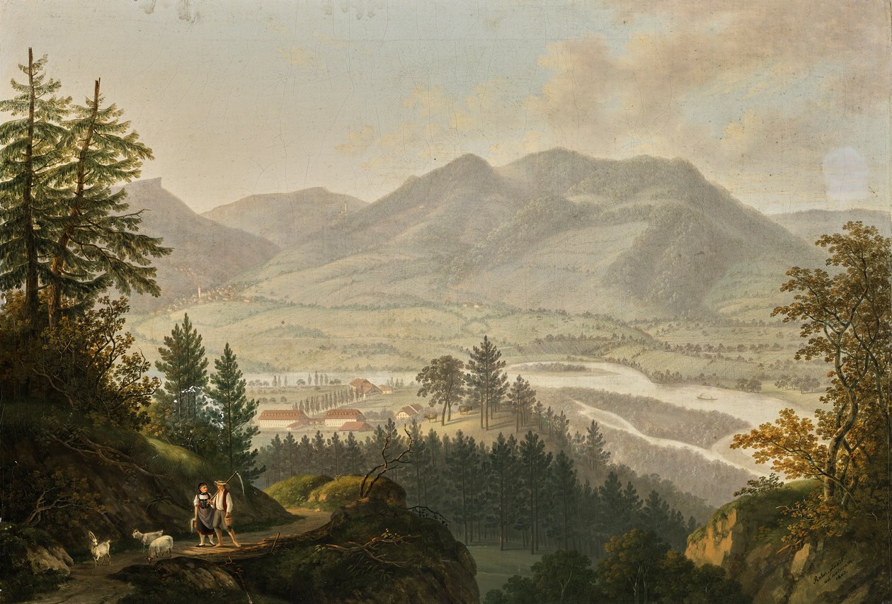 Okolí habsburských ruin od Johann Caspar Rahn