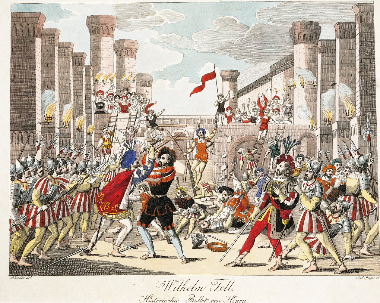 Historický Jindřichův balet, scéna z 