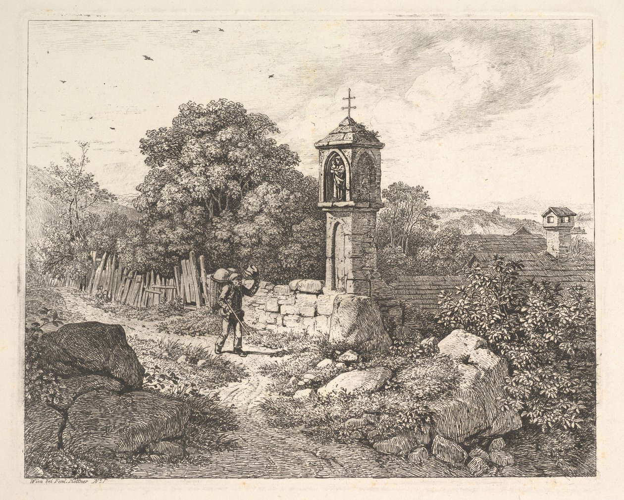 Selský pozdrav sochu Marie, 1817. od Johann Christian Erhard