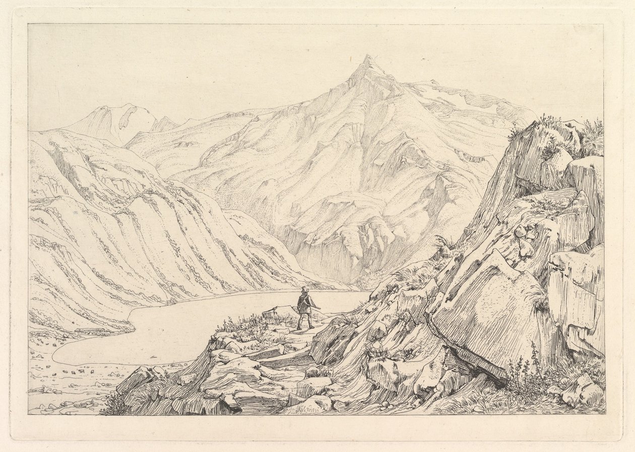 Bockhart Lake Der Bockhardsee, počátek 19. století. od Johann Christian Erhard