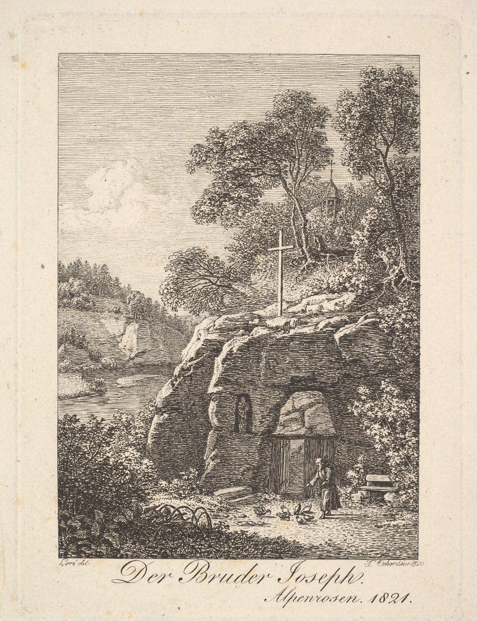 Bratr Josef v Alpách, 1820. od Johann Christian Erhard