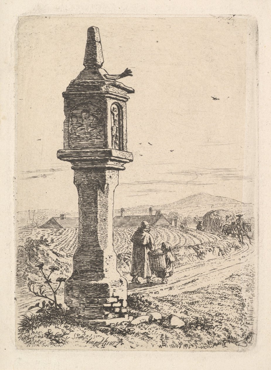 Pamětní sloup se železnou rukou, 1811. od Johann Christian Erhard