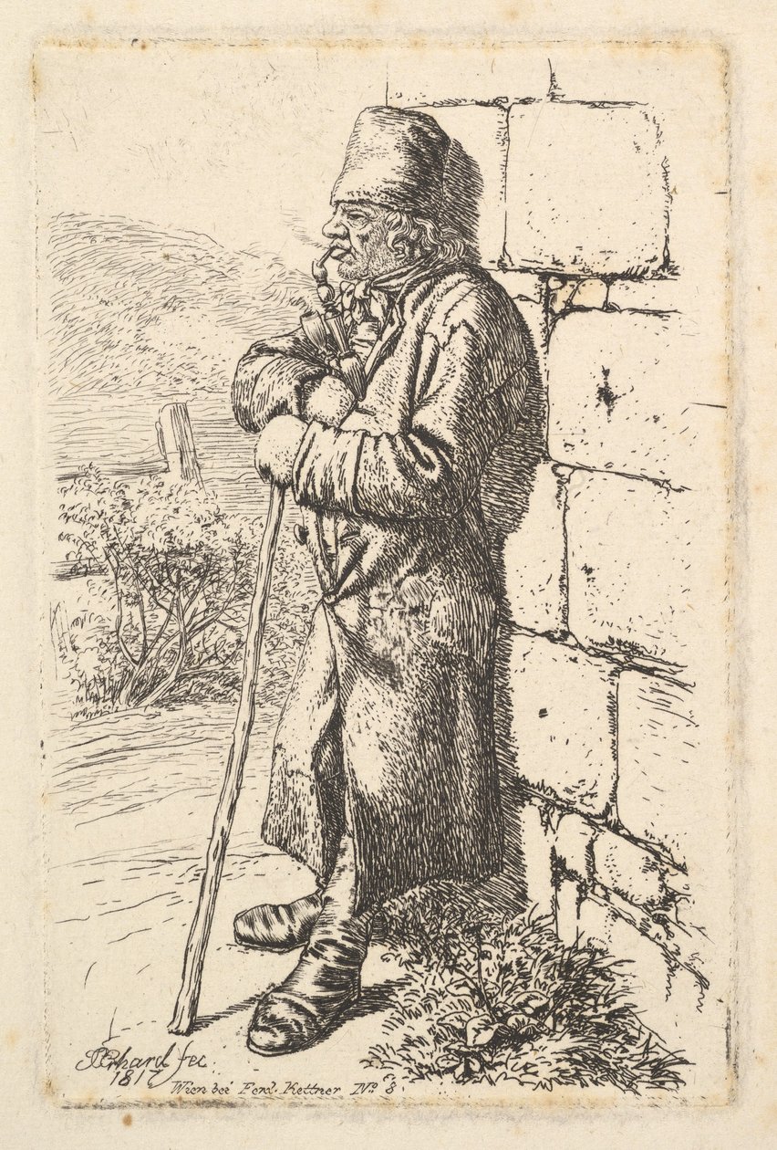 Kuřák tabáku, 1817. od Johann Christian Erhard