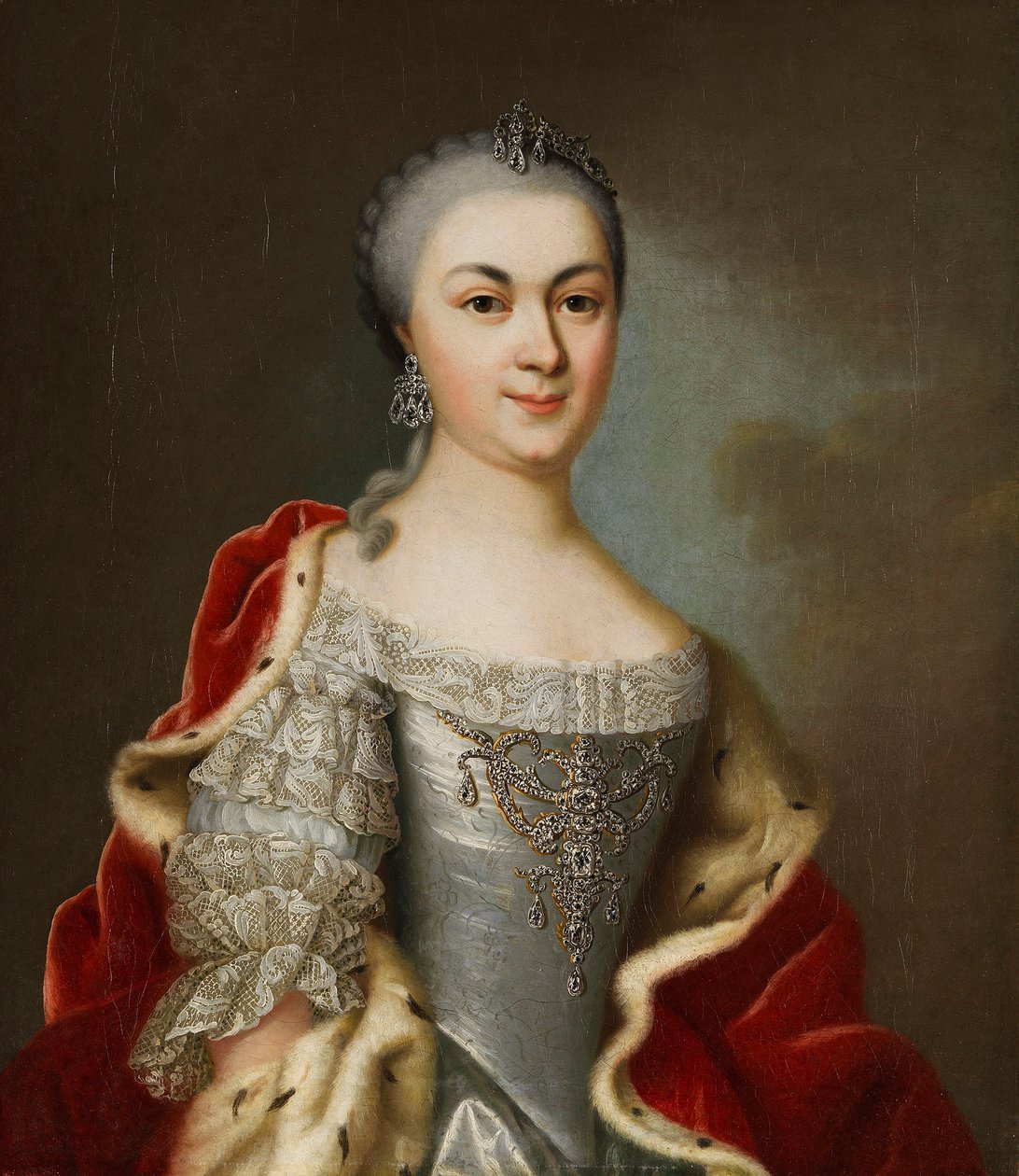 Portrét princezny Marie Louise Albertine z Hesenska-Darmstadtu, cca 1760. od Johann Christian Fiedler