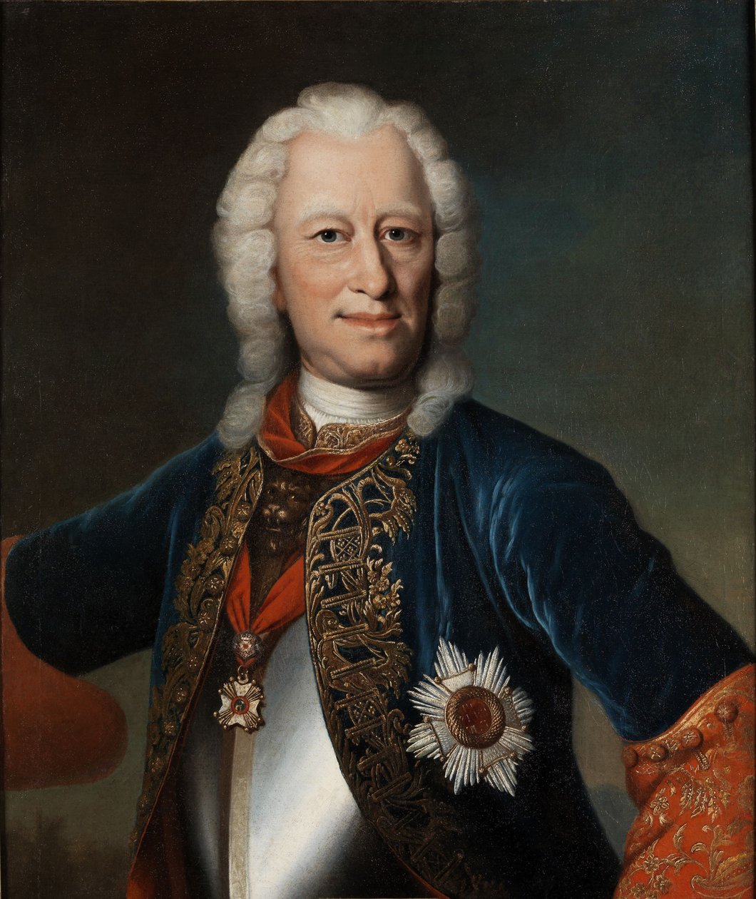 Portrét landkraběte Ernsta Ludvíka Hesensko-Darmstadtského, 1667 - 1735 od Johann Christian Fiedler