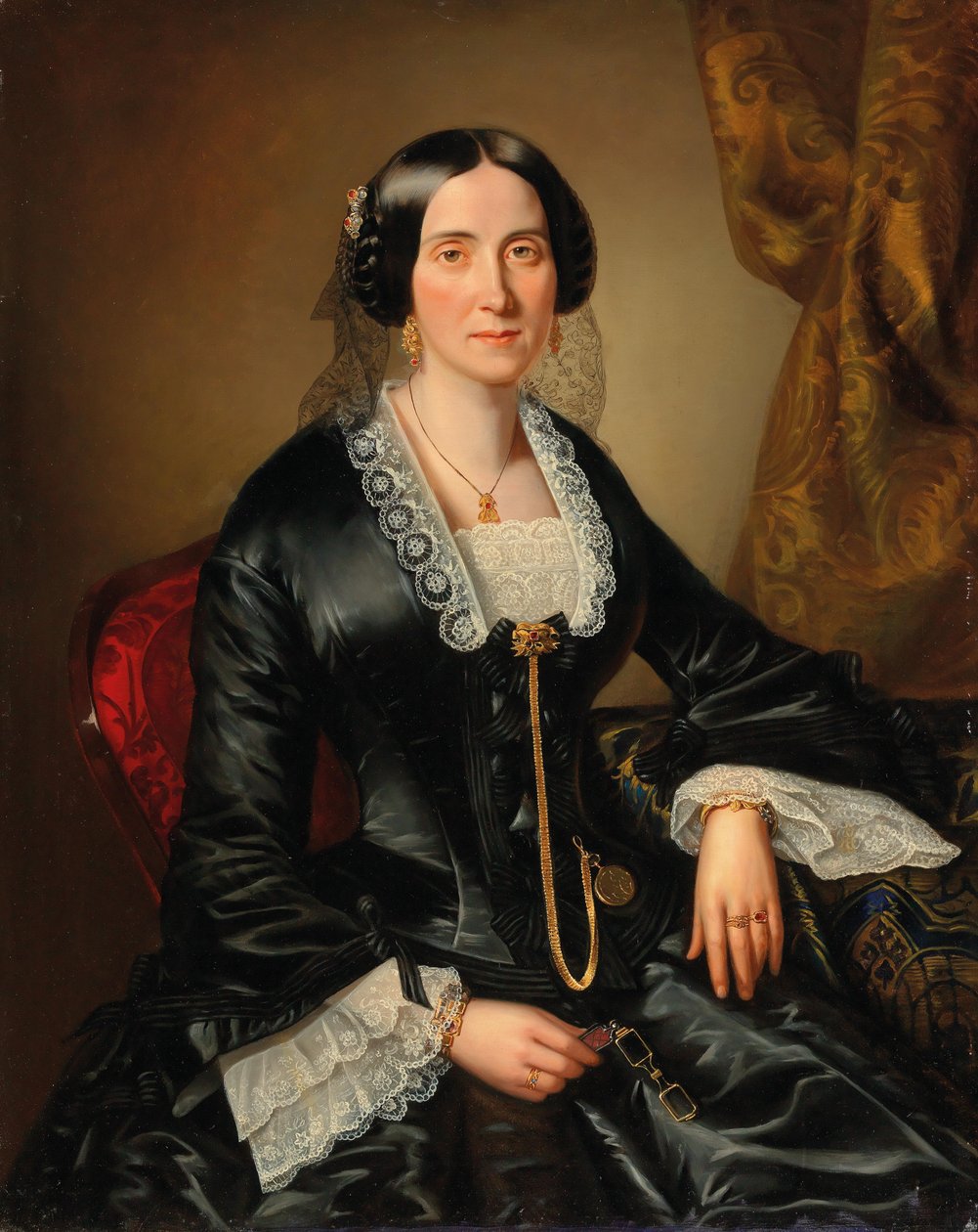 Mayer - Portrét Johanna Bujatti od Johann Christian Mayer