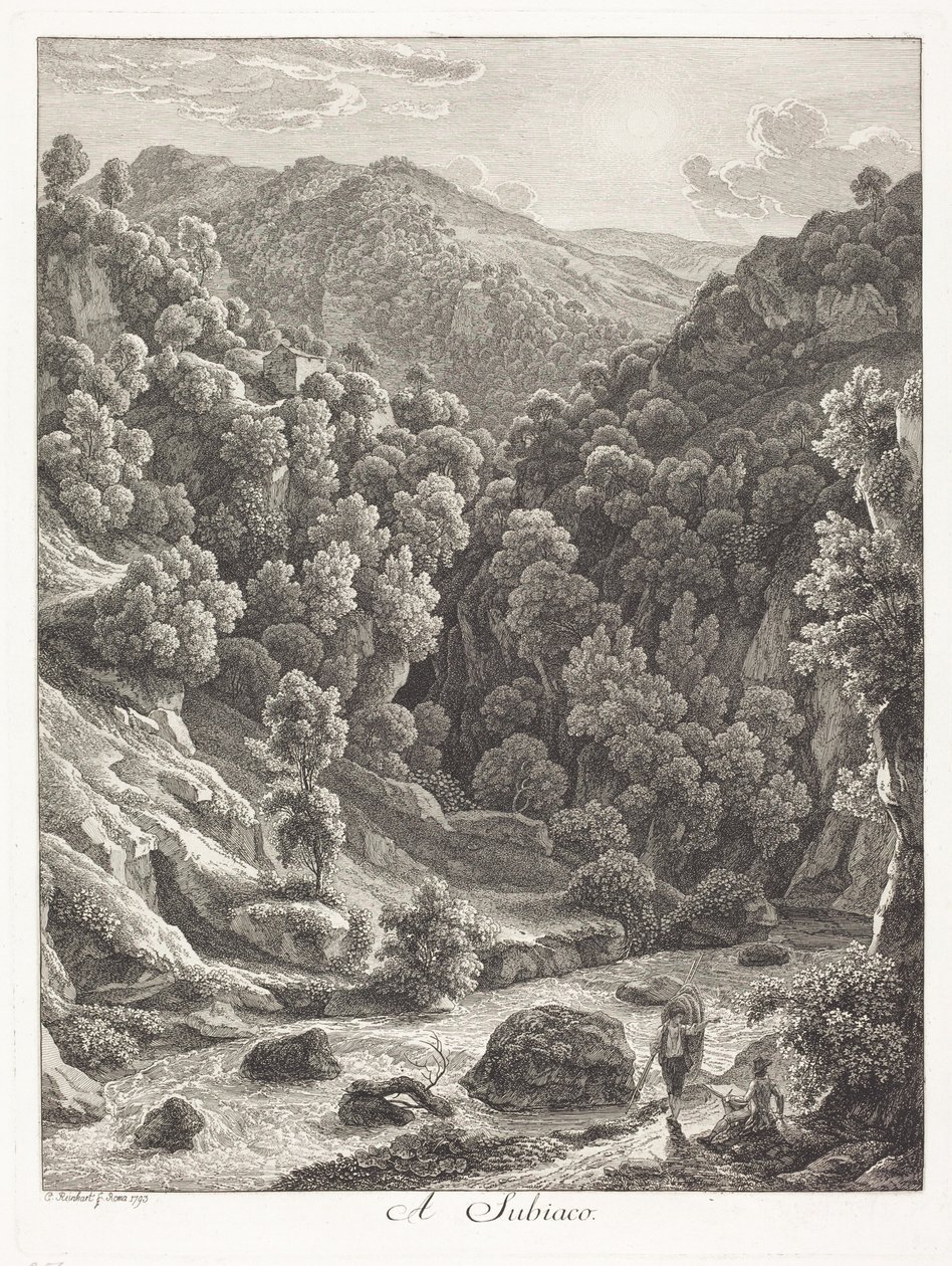 V Subiacu (u Subiaca) od Johann Christian Reinhart