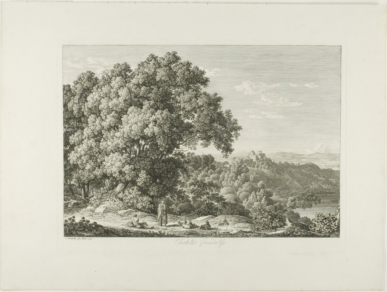Hrad Gandolfo od Johann Christian Reinhart