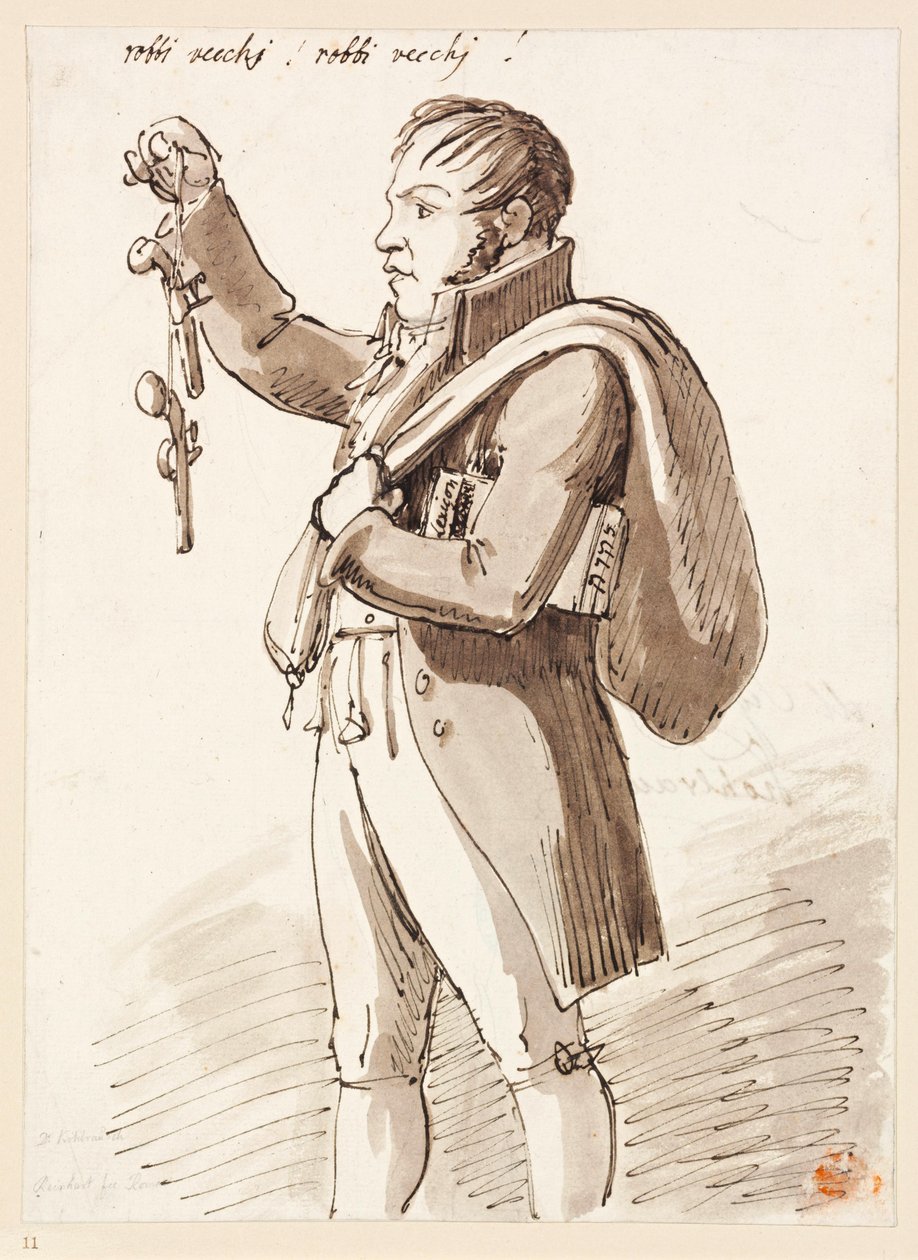 Vetešník nabízející pistole od Johann Christian Reinhart