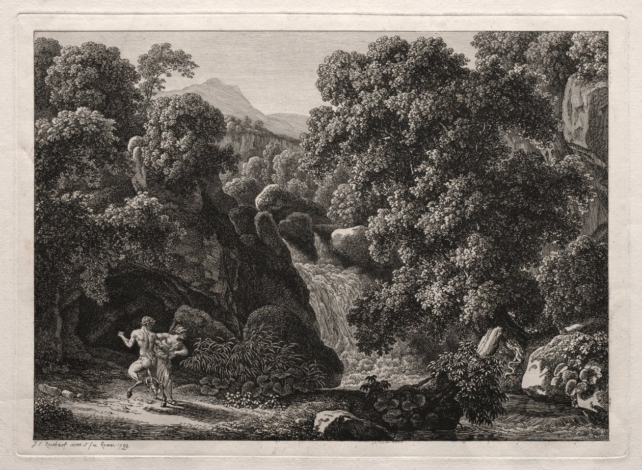 Heroic Landscape: The Satyr and the Nymph od Johann Christian Reinhart