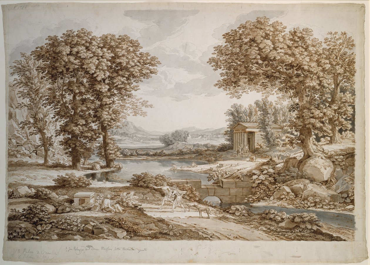 Hrdinská krajina od Johann Christian Reinhart