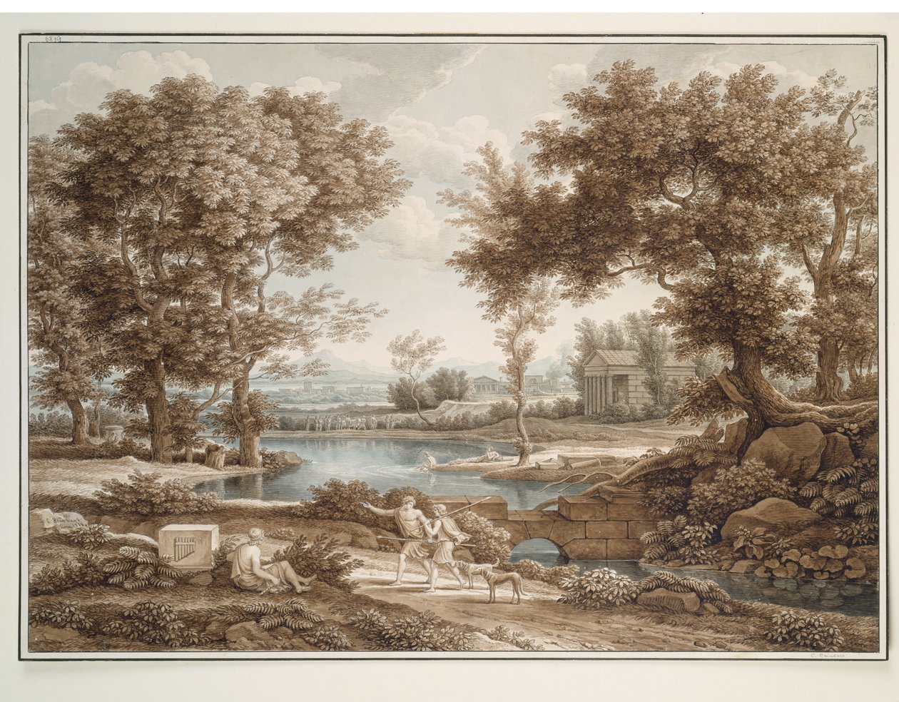 Hrdinská krajina od Johann Christian Reinhart