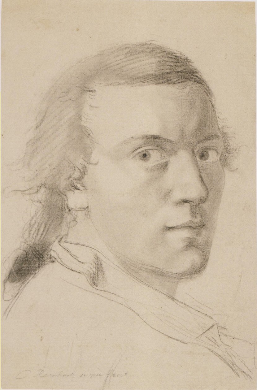 J C Reinhart Autoportrét 1786 od Johann Christian Reinhart