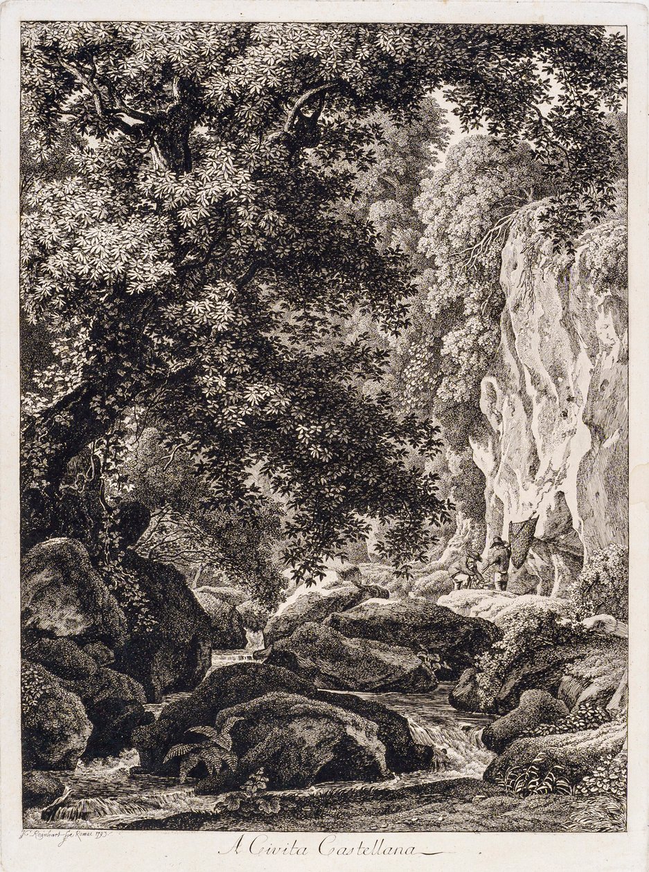 Johann Christian Reinhart A Civita Castellana 1793 od Johann Christian Reinhart