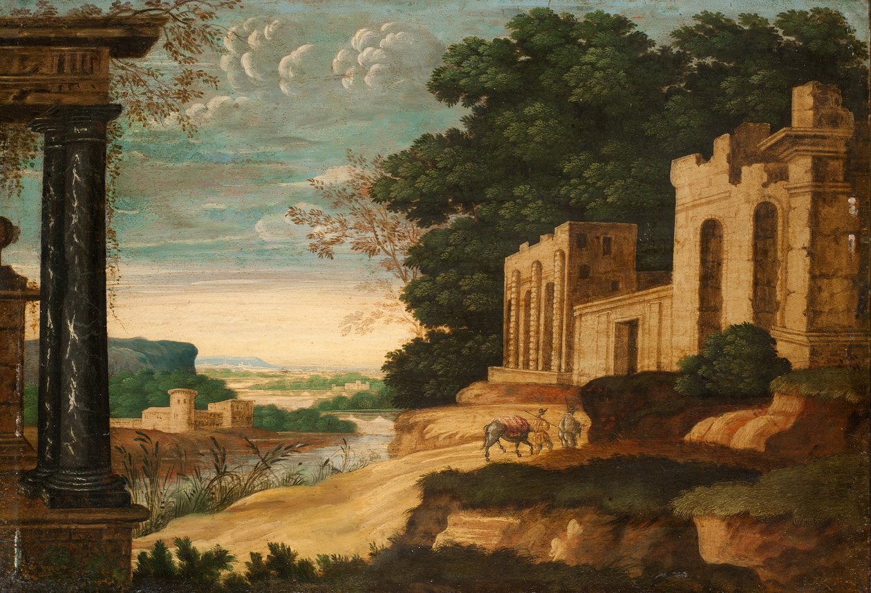 Klasická krajina od Johann Christian Reinhart