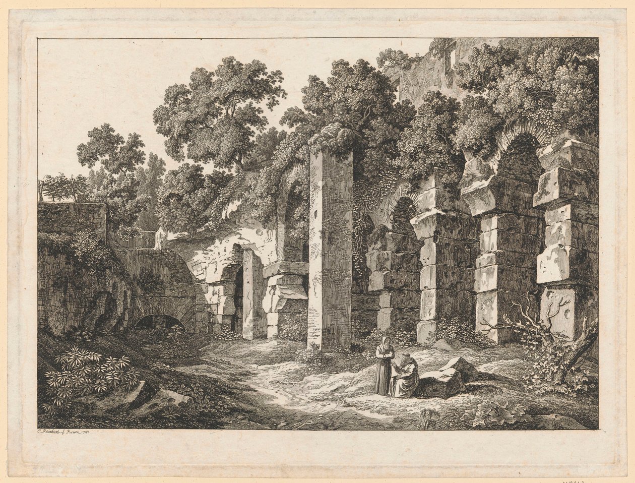 Krajina – V Koloseu od Johann Christian Reinhart