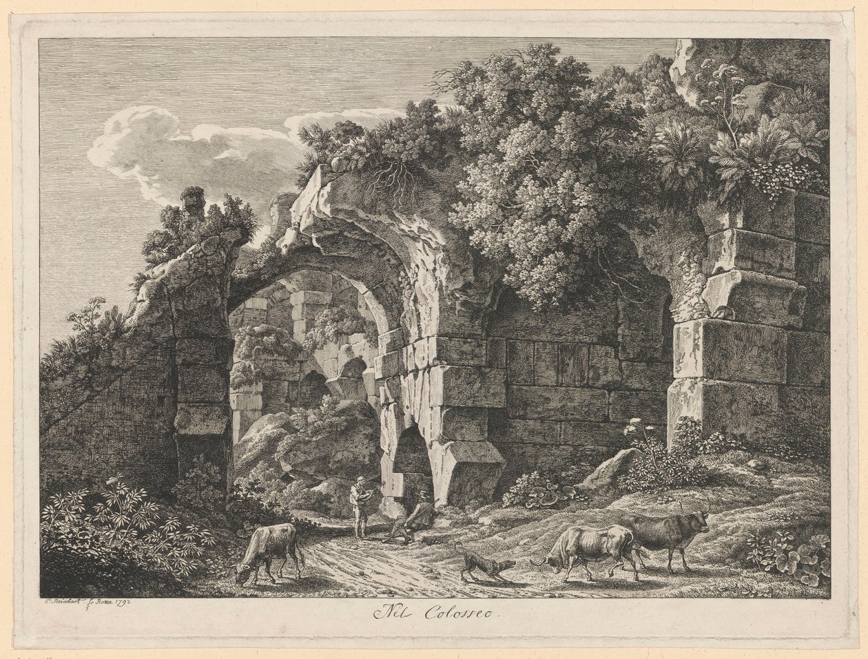 Krajina - V Koloseu od Johann Christian Reinhart