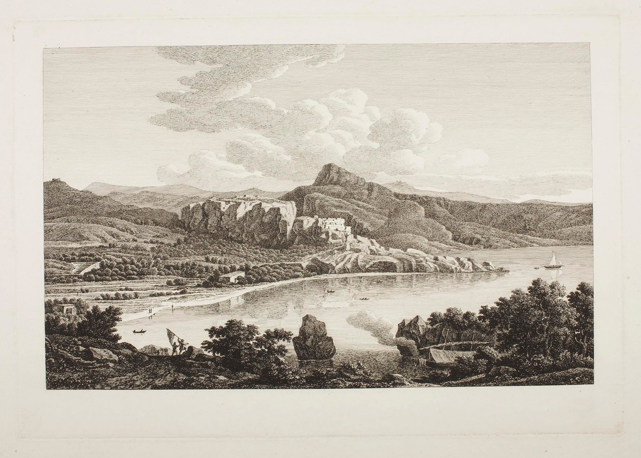 Pohled na ruiny Karthaie na ostrově Keos od Johann Christian Reinhart