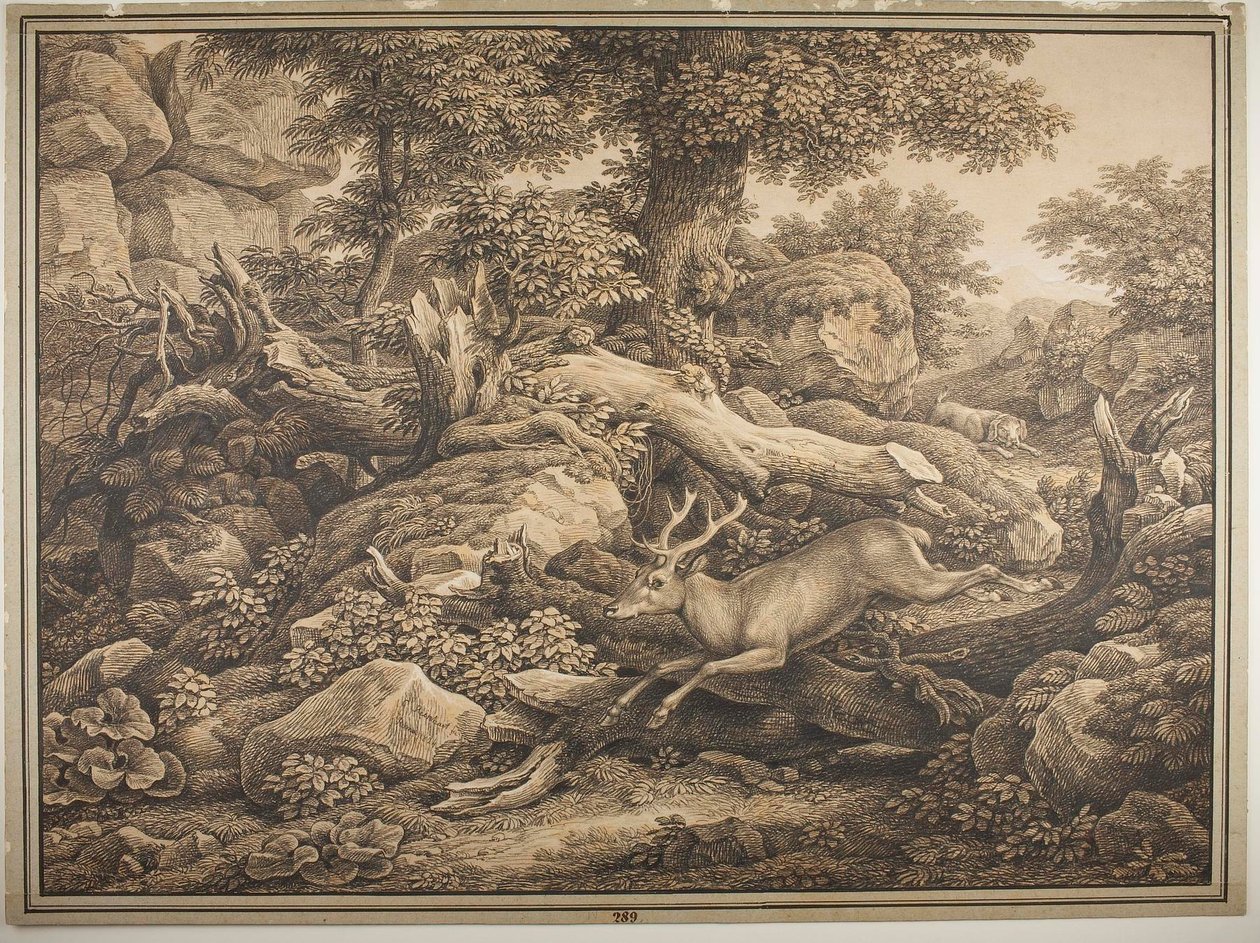 Scéna z parku Chigiů v Ariccii od Johann Christian Reinhart