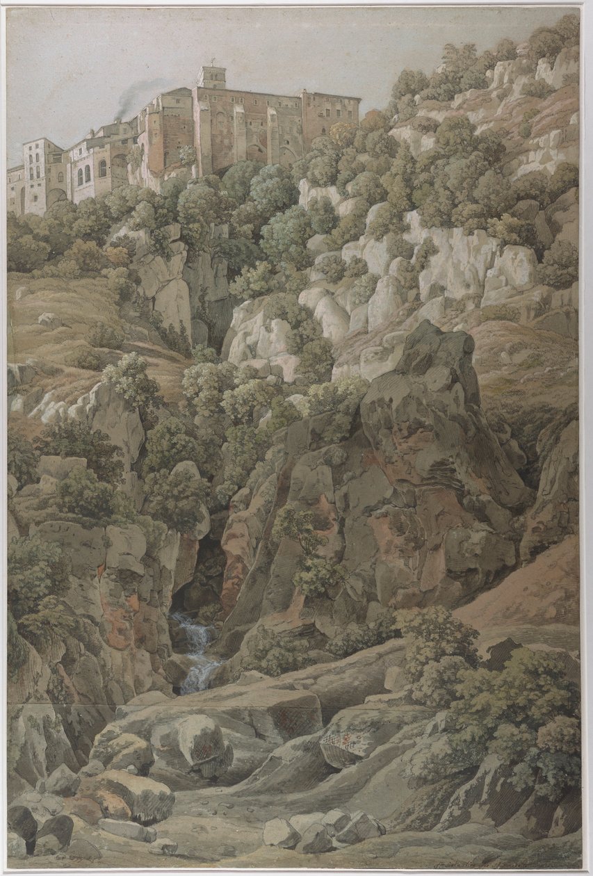 Benediktinský klášter Santa Scholastica poblíž Subiaco v Sabinských horách, 1797. od Johann Christian Reinhart