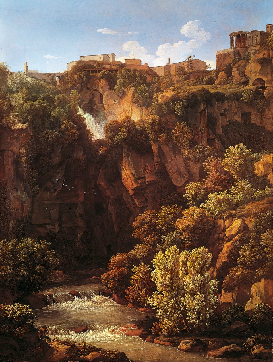 Vodopády v Tivoli od Johann Christian Reinhart