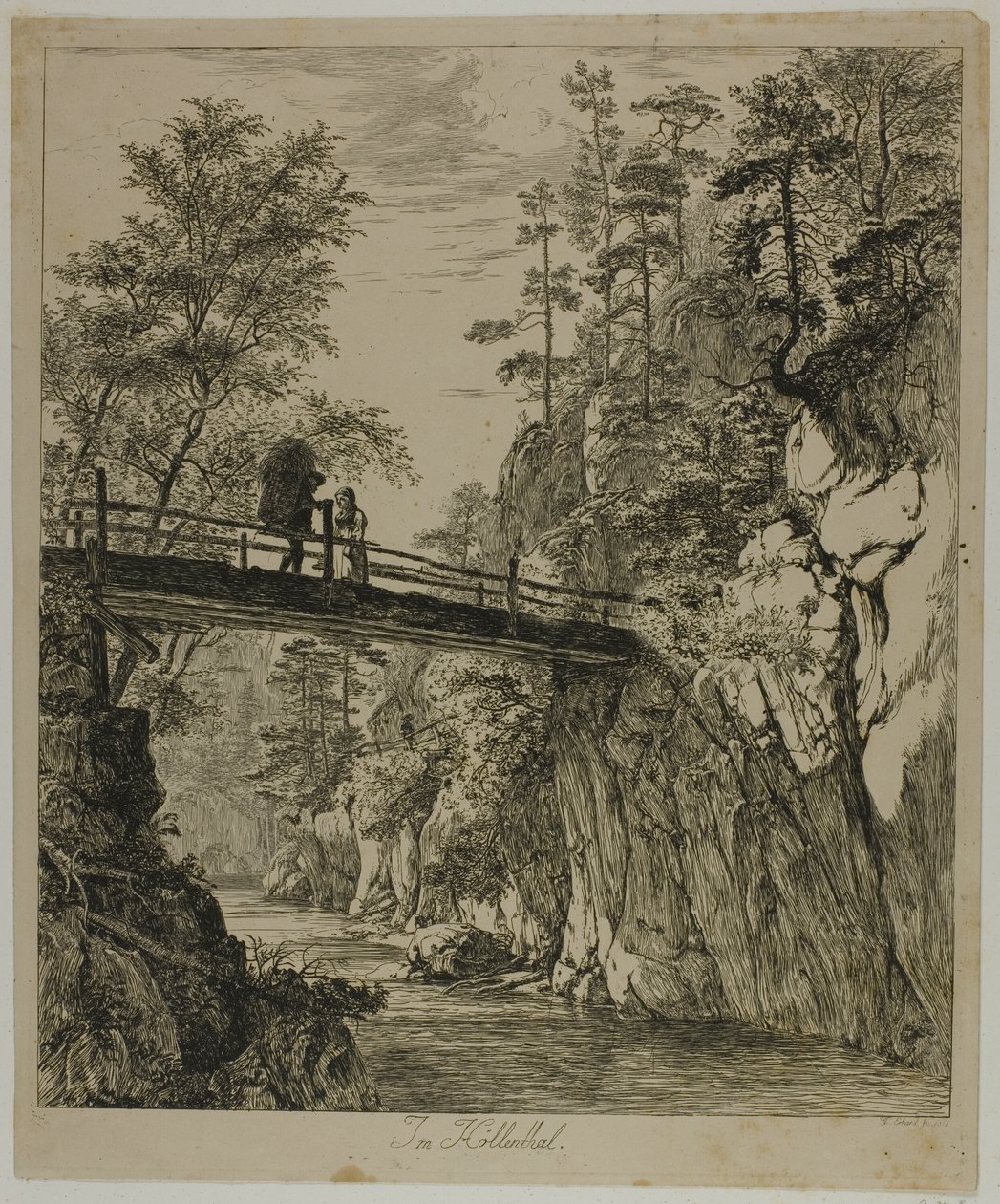 V Höllenthalu od Johann Christoph Erhard